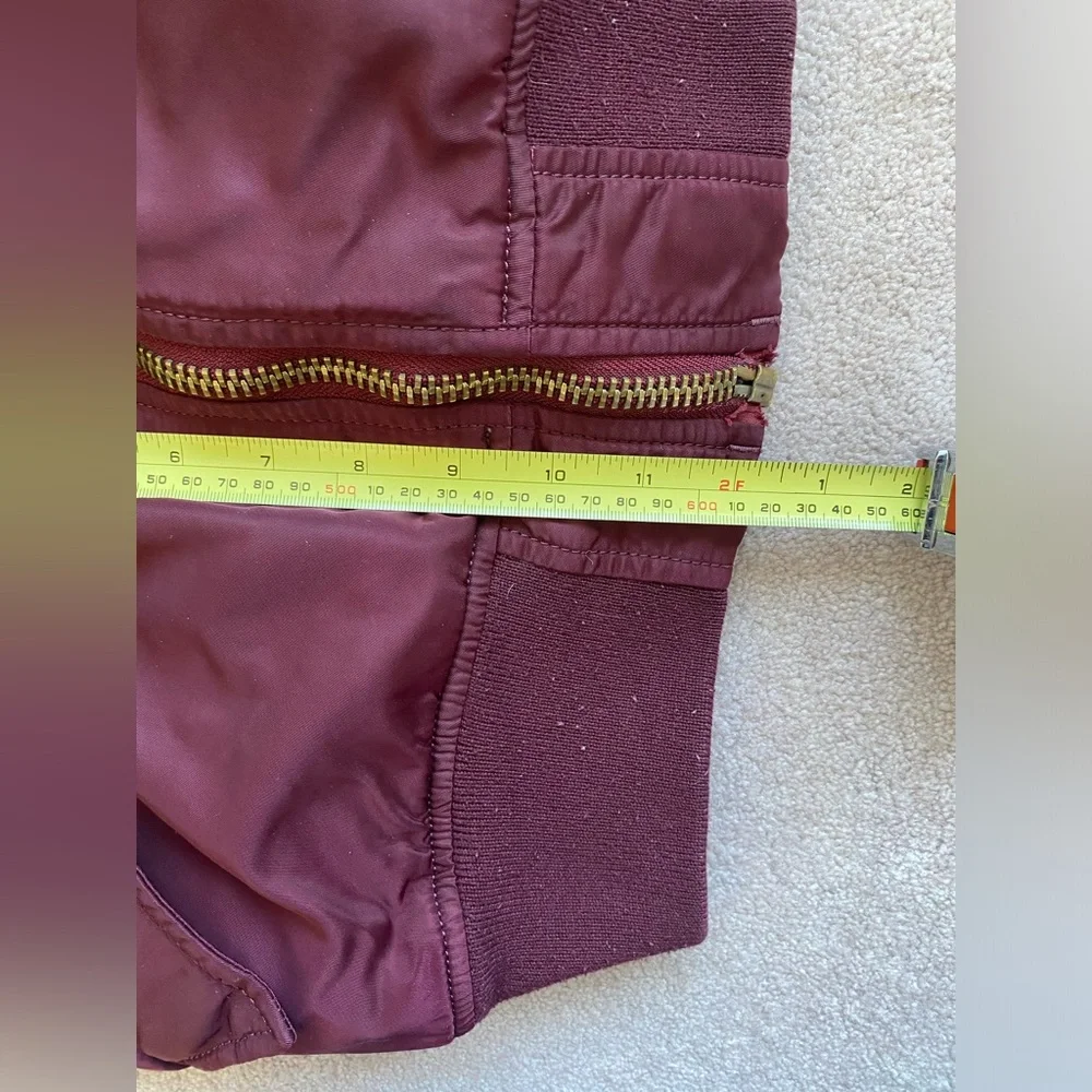 Alpha Industries Men's Burgundy Bomber Jacket - Picture 13 of 13